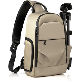 Сумка для камери на плече, рюкзак для DSLR/SLR/беззеркальної камери, фоторюкзак з кріпленням для штатива, знімні модульні вставки (зелений, коричневий)