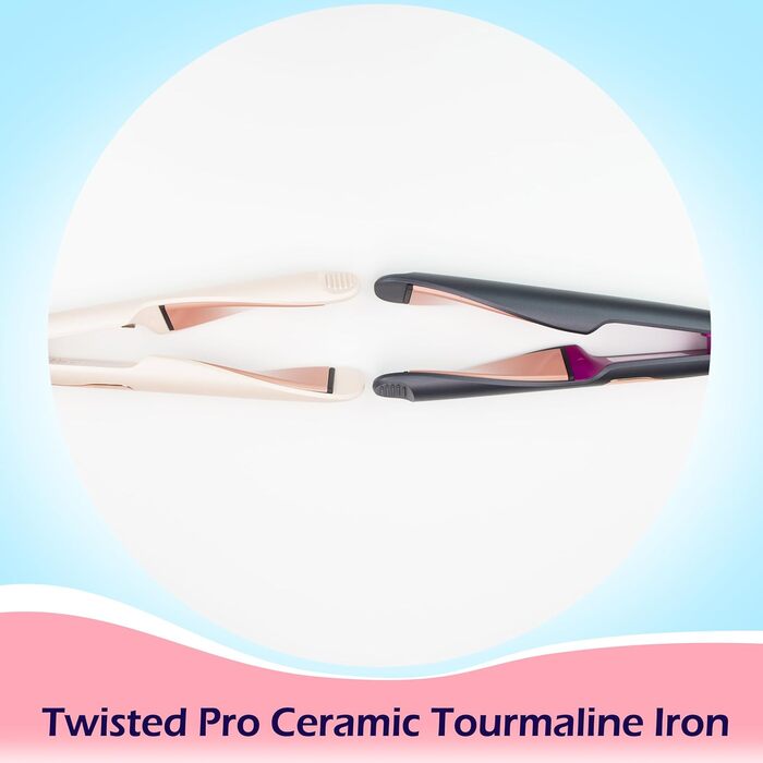Випрямляч для волосся ANGENIL Pro Twist 2-в-1 (випрямляч та плойка) з LCD дисплеєм, регулюванням температури 130-230°C, сірий