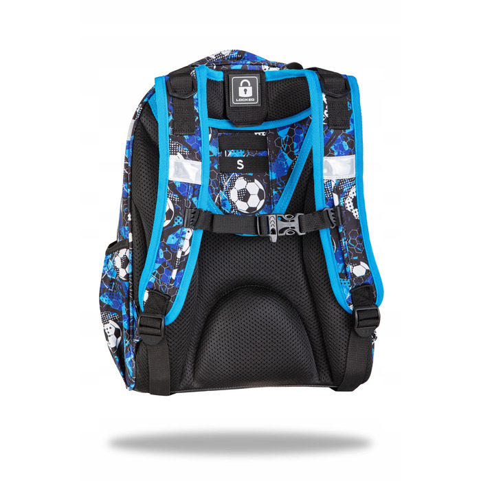 Багатокамерний шкільний рюкзак CoolPack, синій, багатоколірний, 25 л