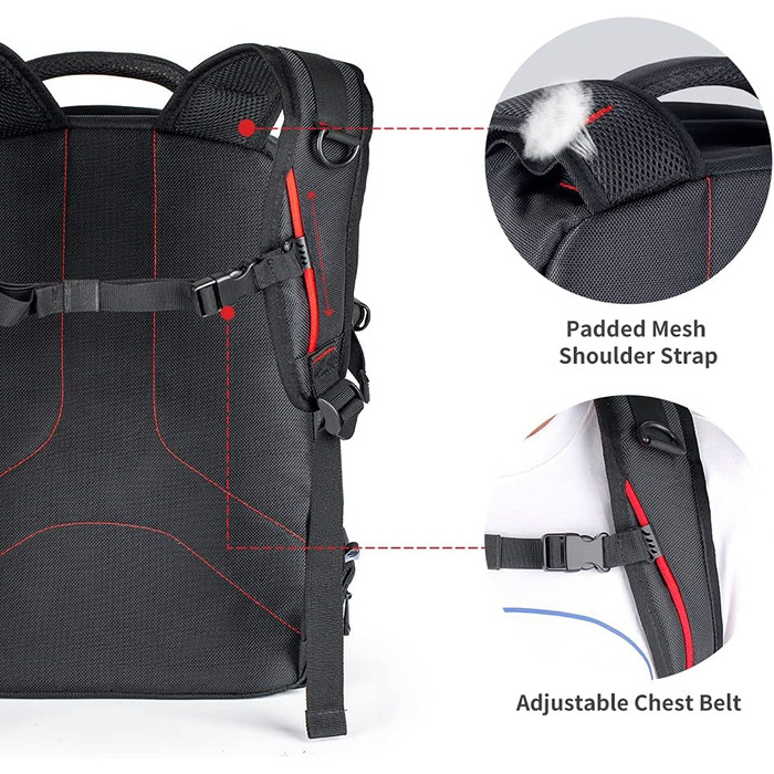 Сумка-рюкзак для камери Beschoi L (44 x 28 x 14 см)