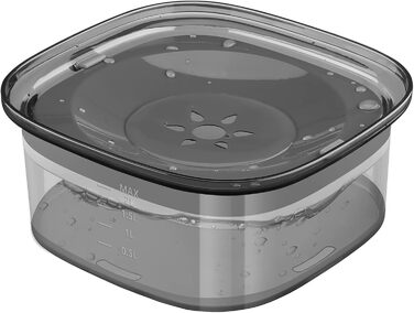 Миска для собак PETTOM 2L, проти проливання, чорна