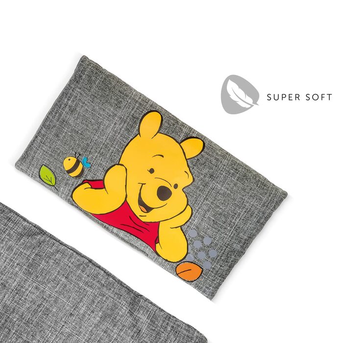 Подушка Hauck Disney для стільчика Alpha+, Beta+, Arketa, сіра, Pooh, м'яка, зручна, машинне прання