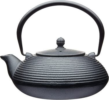 Тайська чайник La Cafetière з чавуну, 600 мл, з ситом, на 3 чашки (чорний, 20 x 20 x 10 см)