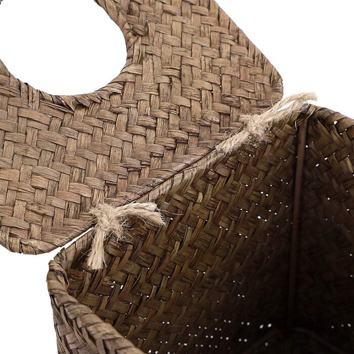 Rectangular tissue box made of seagrass for household use, decorative woven paper holder, coffee table, 68 x 30 x 22 cm