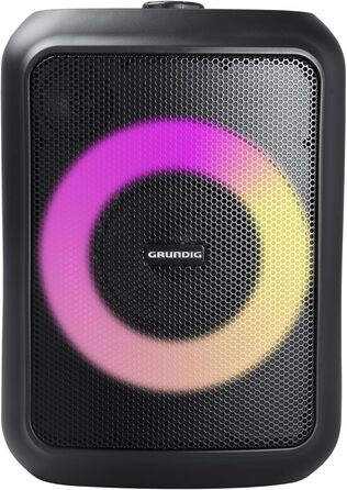 Портативна Bluetooth колонка Grundig GBT Black з басами, 20 Вт RMS, Powerbank, водонепроникна, до 20 метрів, 20 годин роботи, PartyHit 90 Вт