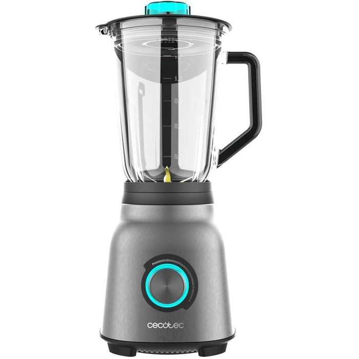 Cecotec Power Black Titanium 1300Max Stand Mixer - 1300W, 1.5L, 2 Speeds, Titanium Blades, Pulse Function, Ice Crushing