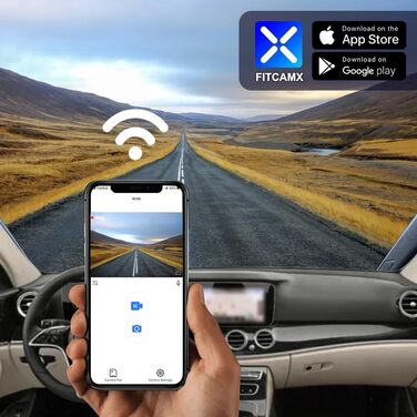 Відеореєстратор Fitcamx для Mercedes-Benz E-Class W212 (2010-2016) 4K WiFi з картою 64GB