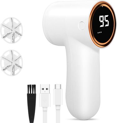 Електричний видалення ворсу Cozary: 6 лез, 5 швидкостей, LED-дисплей, для одягу
