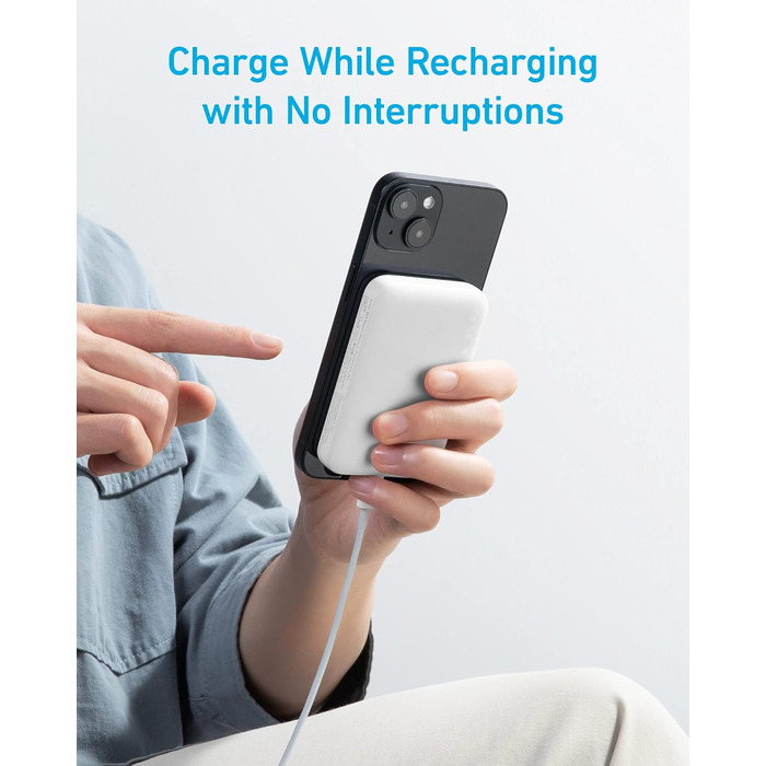 Anker PowerCore Magnetic 5K: Бездротова батарея 5000mAh для iPhone 17/16/15/14/13/12