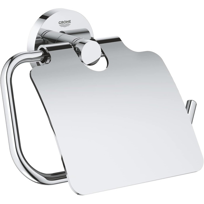 Grohe Start Toilet Paper Holder - No Drill Installation, Chrome Finish