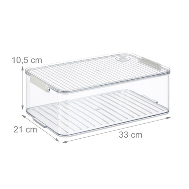 Relaxdays Refrigerator Organizer 2-Piece Set