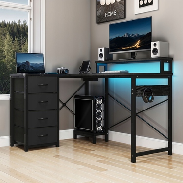 Письмовий стіл Balconera, 130 x 100 x 89 см, чорний