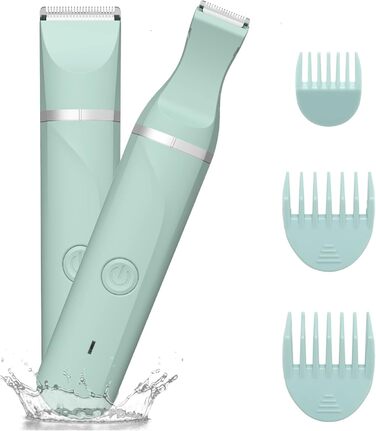 Електричний жіночий епілятор AREYZIN для інтимної зони, зарядний, водонепроникний, зелений