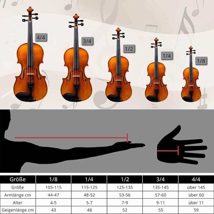 Скрипка Cantabile Brioso 4/4 – повний набір для студентів (дерев'яний корпус, кoffer, стійка, струна)