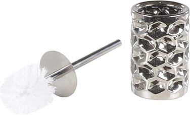 Елегасний аксесуар для ванної кімнати 5 шт. з кераміки срібного кольору Tirua