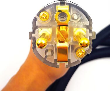 Аудіокабель живлення WAudio 10AWG Hi-Fi для електроніки, роз'єми Schuko та IEC, 2м