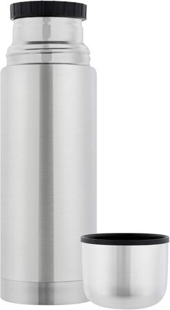 Термос Gräwe з нержавіючої сталі, 350 мл, срібний. Термокружка-термос з кришкою-чашкою, для подорожей, миється в посудомийній машині