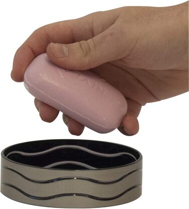 Миска для мила Kela Muna з пластику, антрацит, 11x11x3 см, 22830