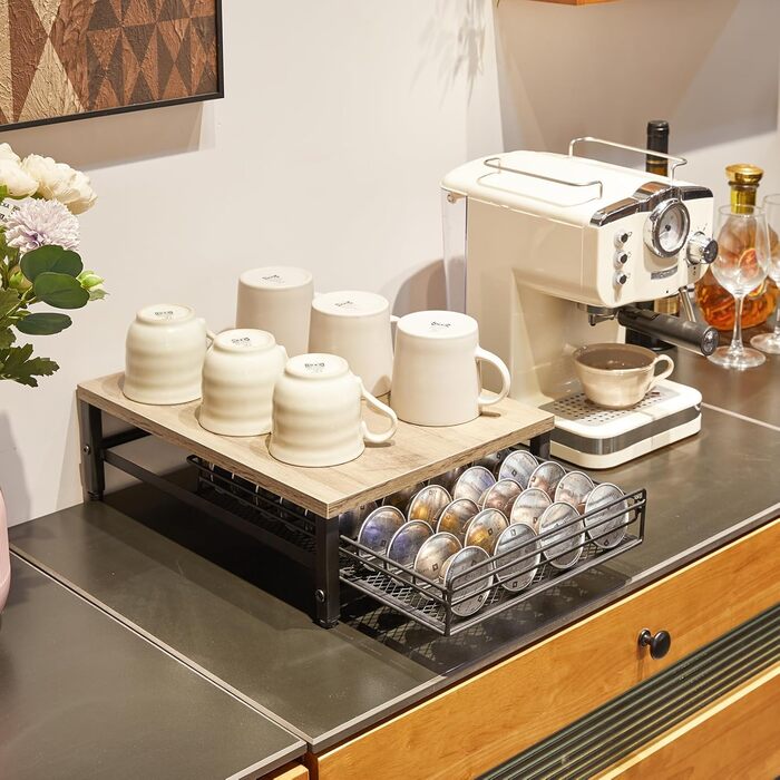 Організатор для капсул кави Nespresso IBUYKE, 80 капсул, TCJ102H, сірий