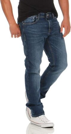 Джинси чоловічі JACK & JONES JJIMIKE Original Tapered Fit сині, 33W/32L, Denim