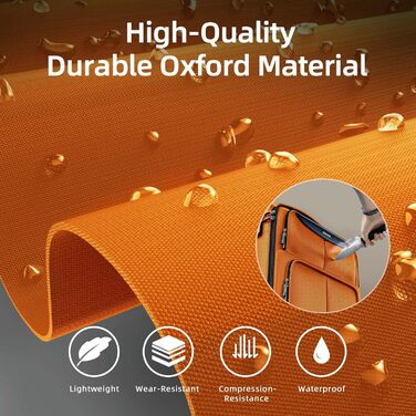 Набір валіз SHOWKOO 3 в 1: тканинні, розширювані, легкі, з TSA замком та 4 колесами (Оранжевий/Західний колір у зигзаг-візерунку)