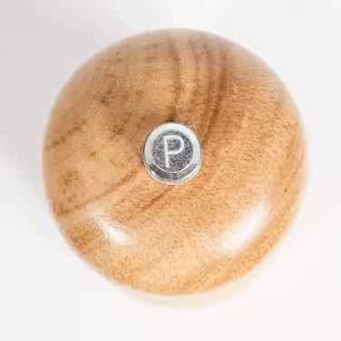 DeroTeno pepper mill made of rubberwood with ceramic grinder, H 16.5 cm
