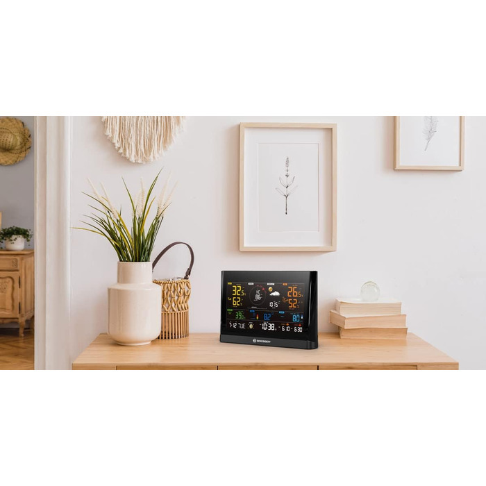 Метеостанція Bresser WLAN Comfort з 7-в-1 професійним датчиком та кольоровим дисплеєм, чорна