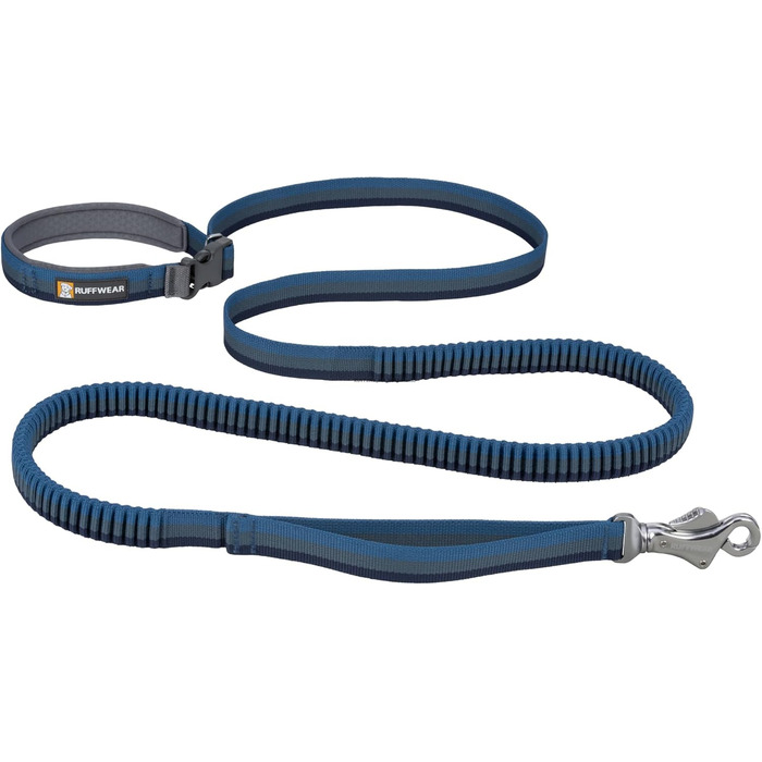 Ruffwear Roamer Bungee Dog Leash for Running, Biking, or Hiking, Can Be Used With or Without Hands, Yellow Snow, 7.3-11ft (Medium, Orion Blue)