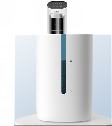 Колонний вентилятор Zilan TOWER FAN COOLER, білий