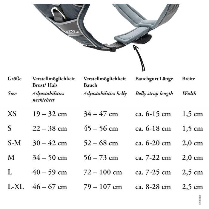 Нашийник для собак HUNTER, зелено-сірий, розмір 45-56 см