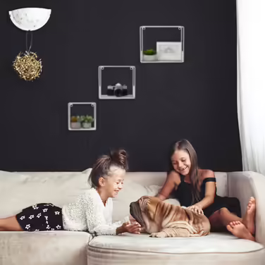 Набір решітчастих настінних полиць Relaxdays з 3 штук