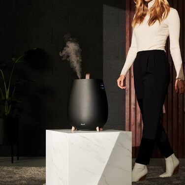 Ультразвуковий зволожувач повітря Duux Tag 2 - 2.5л, чорний. Зволожувач для дому, 30 м², 10 годин роботи