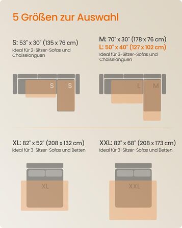 Водонепроникна собача ковдра Feandrea, 178 x 76 см, захист для авто та диванів, машинне прання, антиковзаюча, стегане покриття, сірий PPB025G01 (S 135x76 см)
