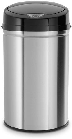 Сміттєвий бак Echtwerk з сенсором, 30л, нержавіюча сталь INOX Black, електричний, інфрачервоний датчик руху