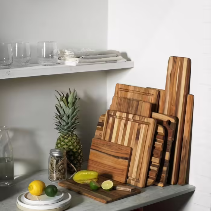 Дерев'яна обробна дошка Teak Haus 35x24x1,4 см, тикове дерево, коричнева