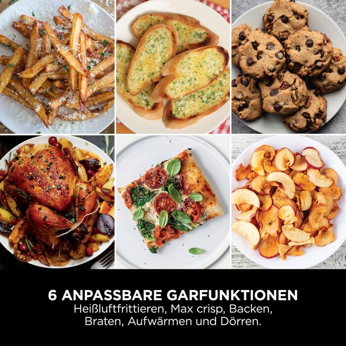 Фритюрниця повітряна Ninja Double Stack XL 9.5L, сіра, з подвійним кошиком, 6 функцій, 8 порцій