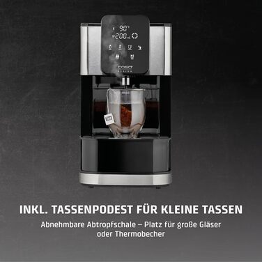CASE HW 1660 - Turbo Hot Water Dispenser, hot water in seconds (40-100°C), 2600 Watts, extra-large 4-liter water tank, direct selection button for baby food (37°C), energy-saving