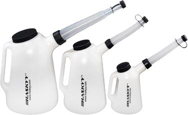 HASKYY 1L + 3L + 5L Kettle Set, Car Tool Measuring Jug, Filling Jug