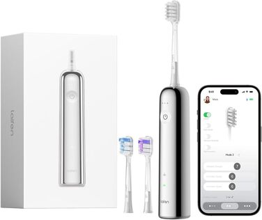 Електрична звукова зубна щітка Laifen Wave з 3 насадками, IPX7, USB, рожева (алюміній, нержавіюча сталь)