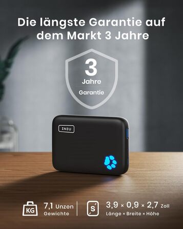 Магнітний повербанк сумісний з чохлом MagSafe, 10000mAh, бездротова швидка зарядка, USB-C вхід/вихід, зовнішній акумулятор для iPhone 15 14 13 12 Pro Max