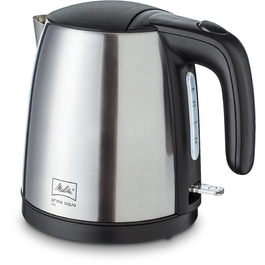 Електричний чайник MELITTA Prime Aqua mini, 1.0 л, 2200 Вт, нержавіюча сталь, чорний, 1018-05
