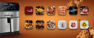 Аерофритюрниця Lehmann Prokado LHODF-1880D 1800 Вт, 8 л