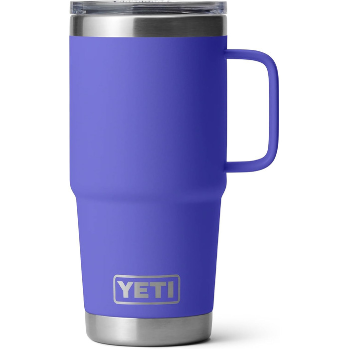 Термокружка YETI Rambler 20oz з нержавіючої сталі, ізольована вакуумною технологією, кришкою Stronghold, колір Ultra Marine Violet