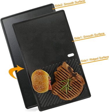 Чавунний Grillrost для Weber Spirit I & II 200 серії, Spirit E-210, E-220, S-210, S-220. Замінна частина, чавунний Grillrost, 44,5 см. Сумісний з Weber 7637