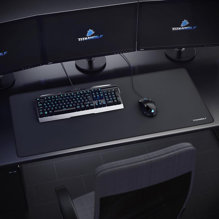 Килимок для миші TITANWOLF XXL Speed Gaming - 900 x 400 мм - великий, з антиковзаючим покриттям, для геймінгу