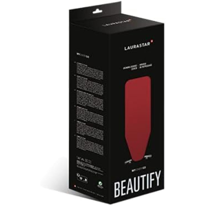 Чохол для прасувальної дошки Laurastar Mycover 127x49.5 см, червоний - Оригінальний дизайн, легка установка, машинне прання