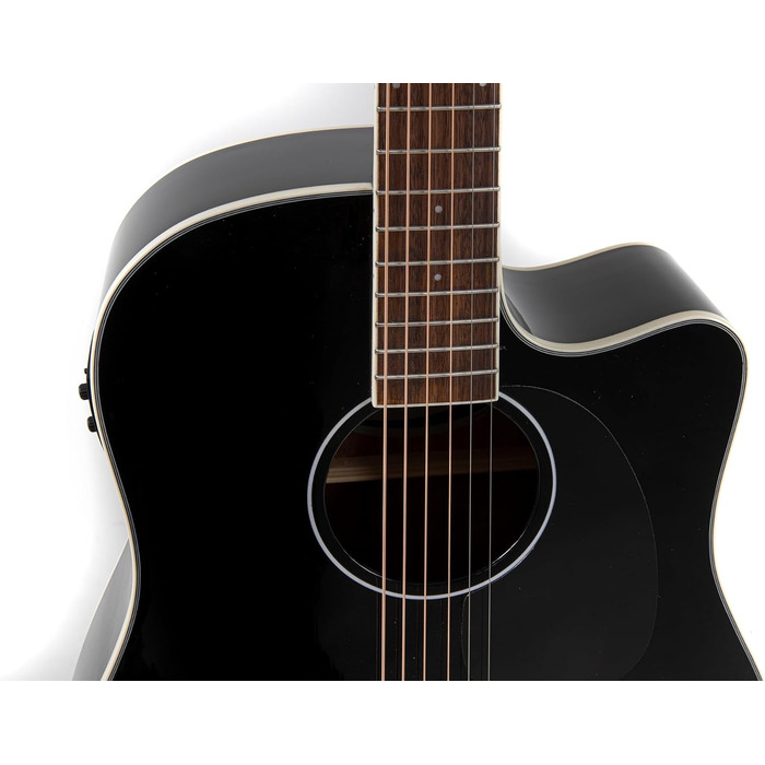 Акустична гітара Applause E Akustikgitarre Traditional Mid Cutaway (AED-96-5HG Black Gloss, Wood Classics E-Akustik)