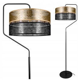 Підлогова лампа Glimex MODERN E27 60 Вт, бежевий, чорний, жовтий