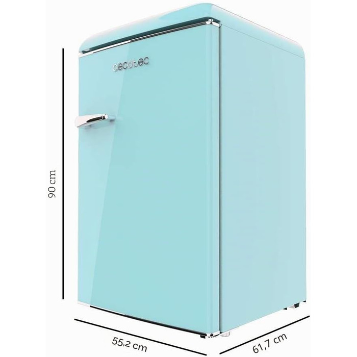 Міні-холодильник Cecotec Bolero CoolMarket TT Origin 110 синій 110л з LED-підсвіткою та полицями з скла