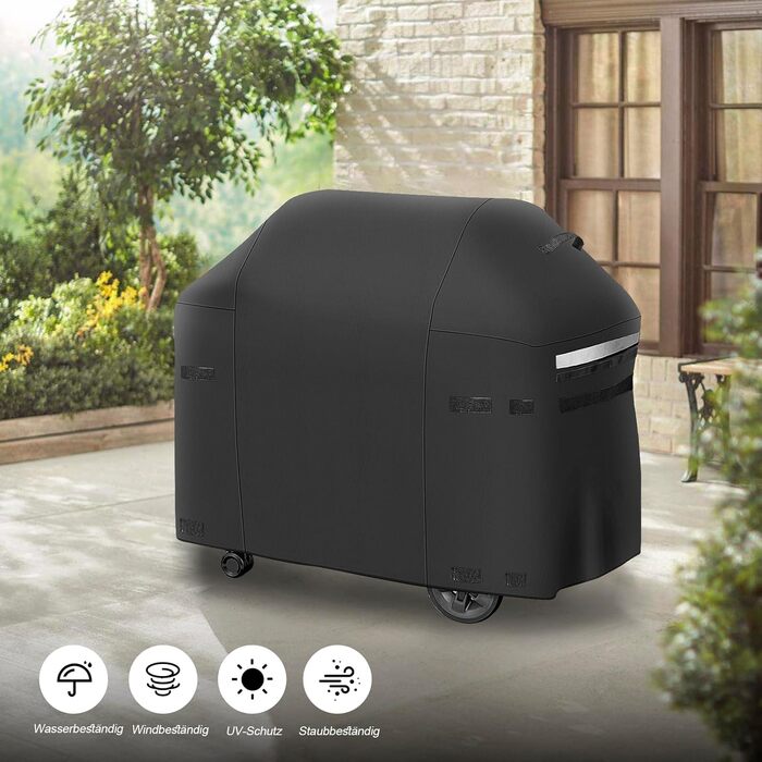 Чохол для гриля Weber Spirit I/II 200, 300 серії, 129 см, водонепроникний, важкий PU, модель 7139